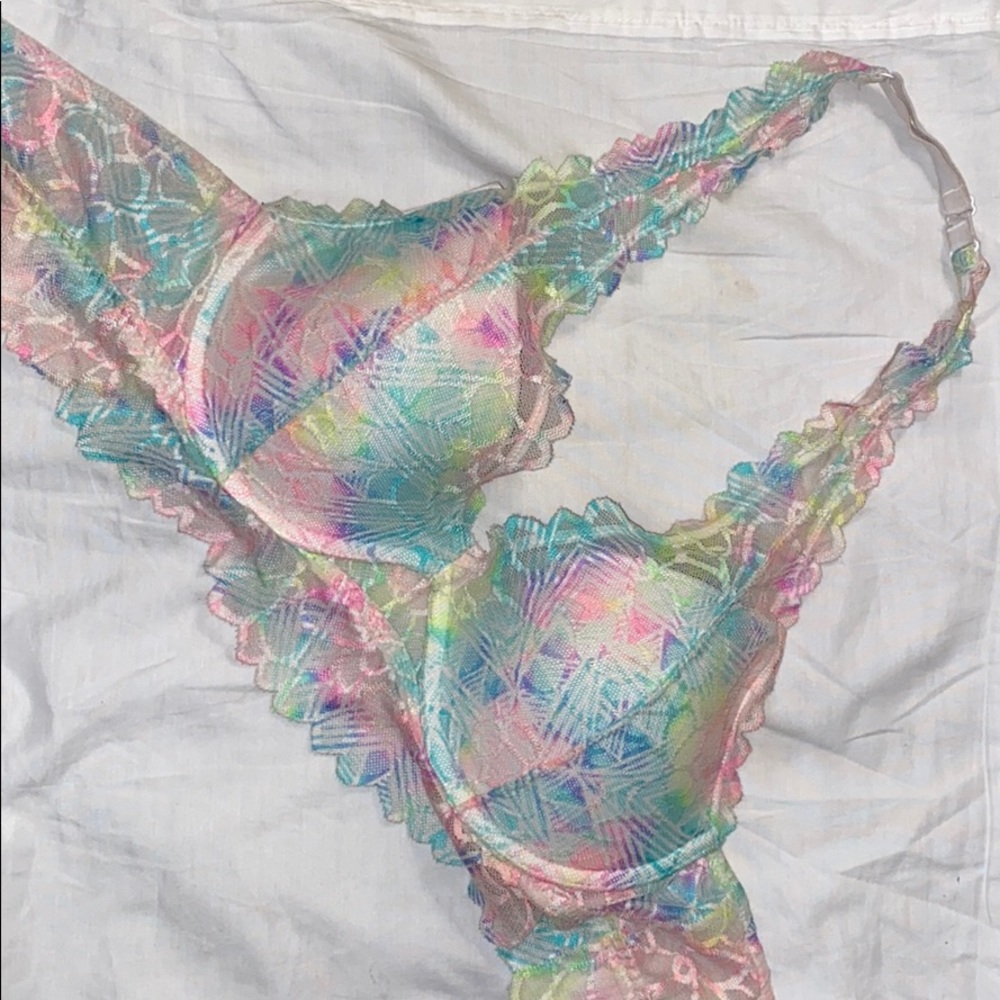 Pink bra